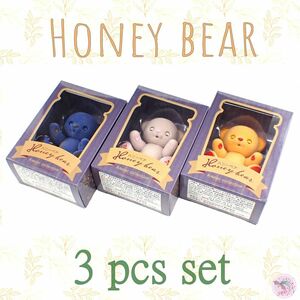 Honey bear ハニーベア ミモザ ３点セット ロイヤルブルー モミジ ホワイトグレー H234