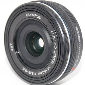 【外観特上級】OLYMPUS M.ZUIKO ED 14-42mm F3.5-5.6 EZ MSC ブラック #b0958の画像1
