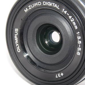 【外観特上級】OLYMPUS M.ZUIKO ED 14-42mm F3.5-5.6 EZ MSC ブラック #b0958の画像5