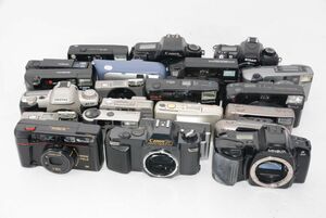 【訳あり特価】フィルムカメラ22台まとめて ジャンク MINOLTA FUJIFILM CANON 色々 ＃b0846