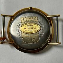 時計 腕時計 パーツ 14K GOLD PLATE ENICA エニカ 風防 裏蓋 部品取り 時計部品 中古品_画像5