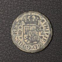 KM#366/スペイン フェリペ5世時代 2マラベディ銅貨（1745）セゴビア・ミント[E1988]コイン_画像2
