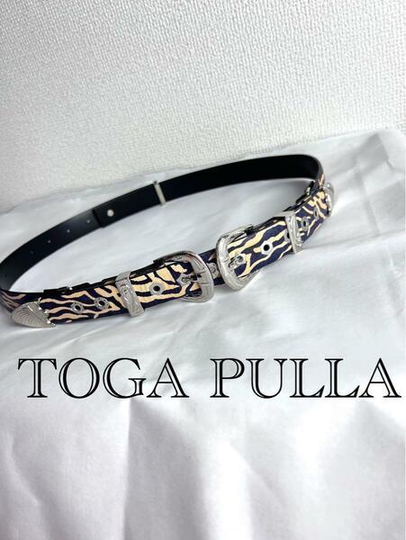 toga pulla トーガプルラ ダブルバックル ウエスタン ベルト