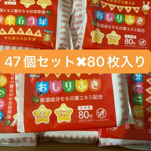 新生児から使えるオリジナルおしりふき　おしり拭き　47個セット