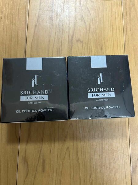 Srichand ブラックエディション 男性用 フェイスパウダー 2個セット