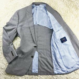 圧倒的存在感◎ ブルックスブラザーズ×レダ【最高級生地】Brooks Brothers×REDA テーラードジャケット Lサイズ ストレッチ サラサラ質感