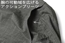 44万【ISAIA イザイア】◇こなれた見た目で撥水性も備わる,軽いシャリ感のウールシルクリネン◇ポケット6つの多収納！永世定番ライトコート_画像6