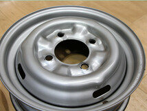 B377 旧車 希少 当時物 激レア 日産 鉄 ホイール 12X4J+38 PCD114.3 ハブ径80mm 12インチ JDM USDM サニトラ B110 サニー 軽トラ 軽バン_画像8