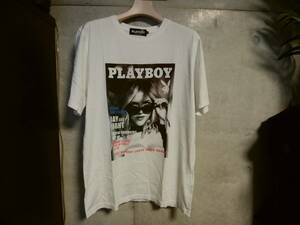 【HYSTERIC GLAMOUR ヒステリックグラマー×PLAYBOY プレイボーイ】TシャツM 日本製 限定コラボモデル ガールプリント入り 人気アイテム