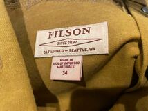 FILSON フィルソン OIL FINISH DOUBLE TIN BIBS 15oz オイルド加工 コーディング オーバーオール ティンクロス USA製 w34_画像9