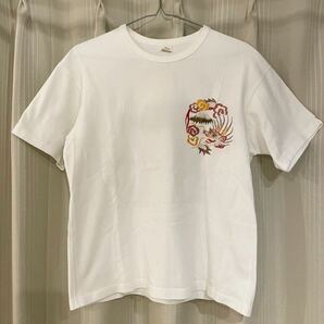 THE FLAD HEAD フラッドヘッド 龍 虎 刺繍 Tシャツ Lサイズ スカジャン 日本製の画像3