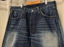 Levi's リーバイス 501XX 37501 1937年モデル復刻 デニムパンツ BigE セルビッチ 赤耳 革パッチ サイズW38 日本製 2001年 ヴィンテージ_画像5