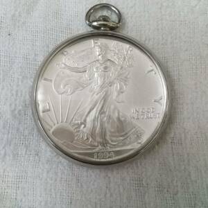  rare article Liberty coin 1994 pocket watch 