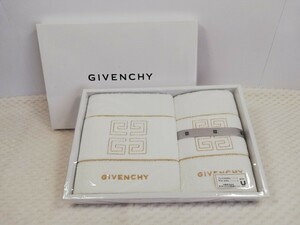 【未使用】GIVENCHY ジバンシー フェイスタオル ゲストタオル綿100% 各1枚 セット