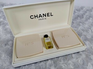 【未使用・保管品】CHANEL シャネル No.5 サヴォン75ｇ 2個 / シャネルNo.5 オードゥ トワレット 1個 セット