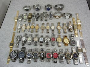 メンズブランド腕時計 大量 50点セット まとめ SEIKO/CITIZEN/CASIO/DIESEL/TECHNOS/HILFIGER/GUESS/VELSACE/aramis/renoma他 インボイス可