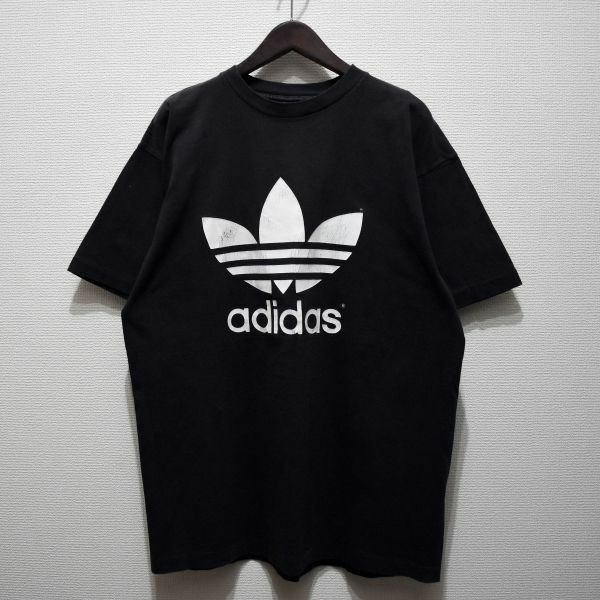 アディダスadidas 半袖Tシャツ 両面ロゴ 90sビンテージ USA製