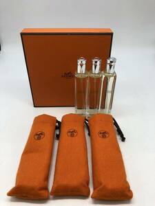 川　HERMES エルメス UN JARDIN SUR LE NIL / LE JARDIN DE MONSIEUR LI オードトワレ 香水 15ml×3本セット 保存袋 箱付