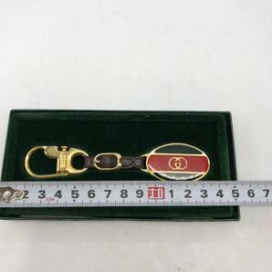 GUCCI グッチ ゴールド キーホルダー キーリング オールドグッチの画像3