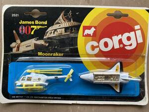 未開封 Corgi Junior Twin Set 2521 007 James Bond's DRAX Helicopter & Moonraker Space Shuttle