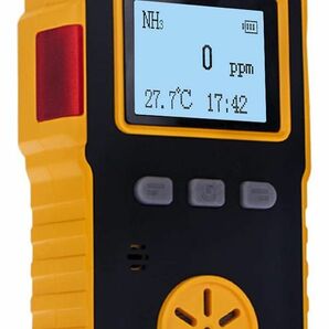 アンモニアガス測定器 検知器 NH3検出器 NH3漏れ検知 音 光 振動アラーム