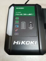 未使用 HIKOKI ハイコーキ 36V／18V／14.4Vバッテリ用急速充電器 UC18YDL2_画像3