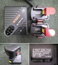 中古 BOSCH ボッシュ 充電式インパクトドライバ 12V Ni-cd バッテリーインパクトドライバー PDR12V/NS_画像7