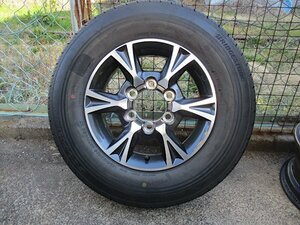 ハイエース 純正 OP 15x6J +35 PCD139.7 6穴 ブリヂストン エコピア 195/80R15 2023年 中古タイヤホイール 1本