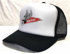 Born to Ride トラッカーキャップ　新品　アメカジ　メッシュキャップ　バイカー　モーターサイクル