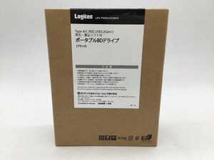 未使用品【Logitec】ロジテック　ブルーレイドライブ　再生・書き込みソフト付き　LBD-PWB6U3CSBK【郡山安積店】