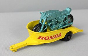 ⑰　マッチボックス　MATCHBOX　 No.38 HONDA M/CYCLE TRAILER ホンダモーターサイクルトレーラー レズニー 　バイク付き