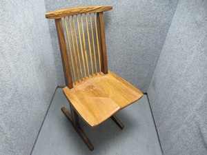 〓①コノイドチェア CONOID CHAIR ジョージ・ナカシマ George Nakashima ダイニングチェア　刻印無し 椅子 イス ξ