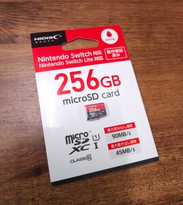  new goods *HIDISC micro SDXC card 256GB HDMCSDX256GSW micro SD card memory card Nintendo switch correspondence unused 18