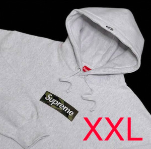 【送料無料】新品未開封 XXLarge Supreme Box Logo Hooded Sweatshirt Ash Grey シュプリーム ボックス ロゴ フーデッド グレー XXLサイズ