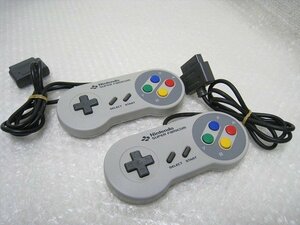 PK15863S★任天堂純正★スーパーファミコン コントローラー 2個セット★SHVC-005★動作品★