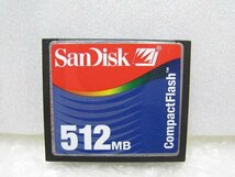 PK16200S★中古★SanDisk CFカード コンパクトフラッシュ 512MB★動作保証付★_画像1