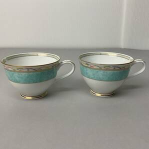 Noritake ノリタケ HANAREIKU ハナレイク 金彩 カップ＆ソーサー ティーカップ 2客セット【Y1426】の画像6