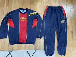 UMBRO/アンブロ/サッカーウエア L サイズ トラックジャケット/トラックパンツ/上下セットアップ/トラックトップ/ネイビー系/メンズ