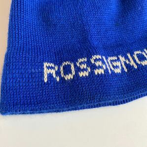 希少 80S 80年代 ビンテージ ROSSIGNOL ロシニョール ブルー スキー スノーボード ニット帽 ニットキャップ 昭和 レトロ 当時物の画像2