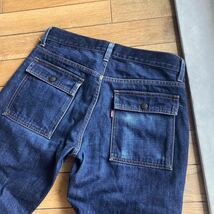 2001年製 ビンテージ Levi's リーバイス RED TAB TIGHT 755-03 デニム ブッシュパンツ W30 縦落ち_画像8