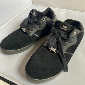 セール 即決1円 SUPRA スープラ スケーターレザー スエード カラー BLACK【 スニーカー シューズ 靴】28CM【エリントン スケート 】の画像1