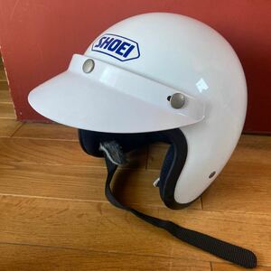 SHOEI ビンテージ ヘルメット BL-J サイズXS 当時物 旧車 ジェットヘル アクサリー ショウエイ オプション バイザー付き