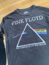 大きいサイズXL バンドTシャツ 袖切り変え 長袖サーマル ピンク フロイド(PINK FLOYD_画像2