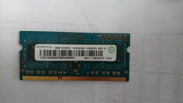 ramaxel メモリ DDR3 PC3-12800＊4GB