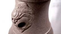 0403-10 唐物 朱泥花瓶 茶道具 煎茶道具 中国古美術 古玩 中国アンティーク サイズ：9.2cm×18.5cm_画像6
