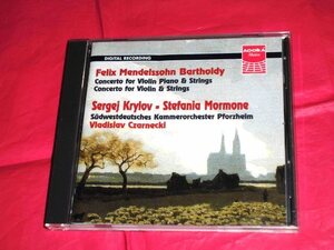 AGORA【CD】Mendelssohn / Violin & Concertos / S.Krylov - S.Mormone 【メンデルスゾーン】ピアノと弦楽のための協奏曲
