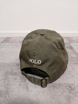 POLO RALPH LAUREN ポロラルフローレン キャップ 　帽子　フリースサイズ　マルチポニー　オリーブ　カーキ_画像4