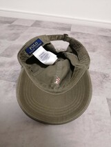 POLO RALPH LAUREN ポロラルフローレン キャップ 　帽子　フリースサイズ　マルチポニー　オリーブ　カーキ_画像6