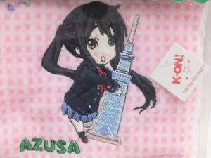 ☆K-ON　けいおん！　ハンドタオル　AZUSA/TOKYO SUKAYTREE限定　京都アニメーション　タオルハンカチ　未使用品　共箱入り　保管品