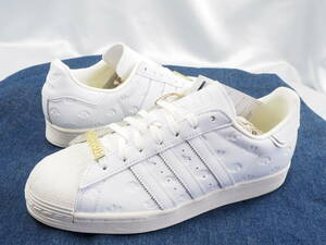 送料1040円～◆新品◆定価16500円◆adidas originals◆アディダスオリジナルス◆レザー◆SUPERSTAR◆型押し総柄◆28㎝